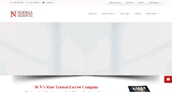 Desktop Screenshot of newhallescrow.com