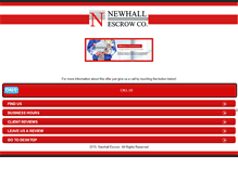 Tablet Screenshot of newhallescrow.com